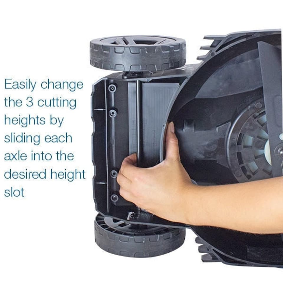 image 1 of Hyundai 12.6'' / 32cm 40V Cordless Lawnmower Rear Roller 2.5Ah Li-Ion Battery Powered | HYM40LI330P
