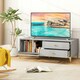image 3 of COSTWAY TV Stand for 55 Inches 120cm Entertainment Center Grey
