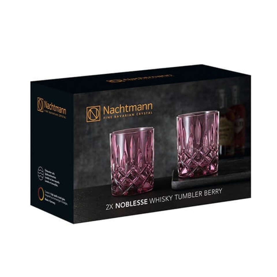 image 1 of Nachtmann Noblesse Whisky Tumbler Berry Set Of 2