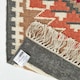 image 5 of Homescapes Jaipur Handwoven Brown and Orange Kilim Wool Hall Runner - 66 x 200 cm | Multi