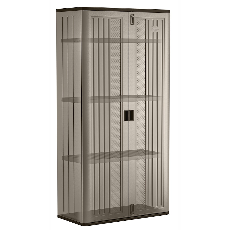 image 1 of Suncast Haven Mega Tall Storage Cabinet | Grey