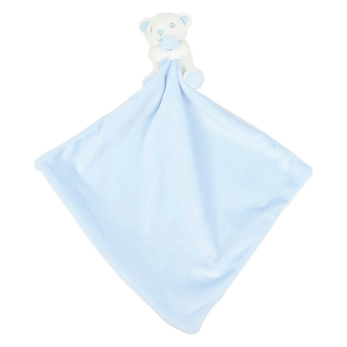 Mumbles Bear Baby Blanket - Blue/White - One Size