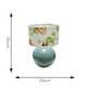 image 3 of ValueLights Bosco Eucalyptus Ceramic Table Lamp with Dinosaur Drum Shade Green
