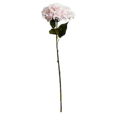 Hill Interiors Artificial Single Stem Hydrangea - Pink - One Size