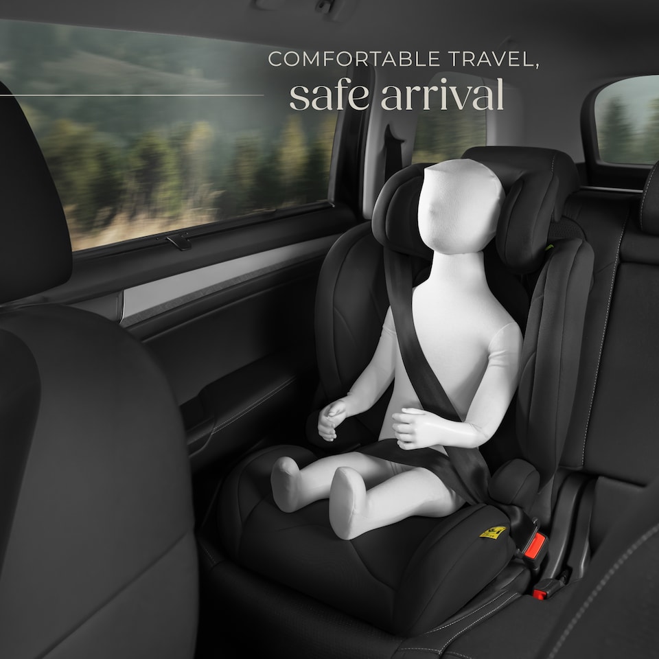 image 1 of Car Seat Levi - ECE R129-03, i-Size and ISOFIX approved, washable cover | Black | black | 45 x 48 x 81 cm | 1