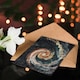 image 4 of Greeting Card Space Whirlpool Spiral Galaxy M51 Watercolour Birthday