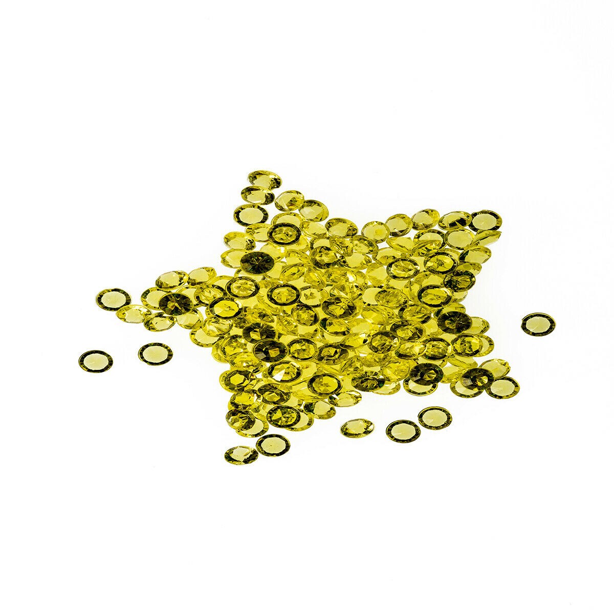 Neel Blue Acrylic Rhinestone Table Confetti, Table Scatters - 2000pcs in Yellow