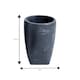 image 2 of Showerdrape Octavia Grey Marble & Chrome Tumbler | Grey | 1