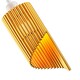 image 8 of Modern Designer Satin Gold Tubular Bells Styled Ceiling Pendant Light Shade | Gold | Gold | 1