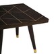 image 2 of Interiors by Premier Mango Wood And Gold Tip Legs Side Table Brown