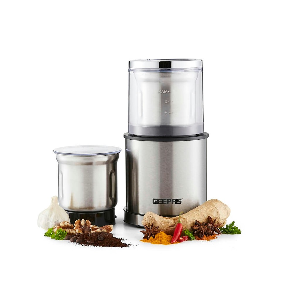 image 1 of GEEPAS Coffee Grinder Food Processor, 200W, Silver