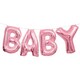 image 1 of Pink Baby Air Fill Foil Balloon Kit 35cm