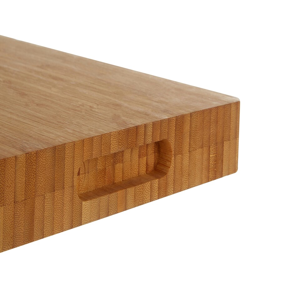 image 1 of Interiors By Premier Bamboo Butchers Chopping and Serving Board, Durable 36x26cm Eco-Friendly Cutting Board