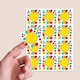 image 2 of Numbers Design 65mm Square Sticker sheet of 12