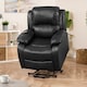 image 1 of Northfield Dual Motor Massage Heat Riser Recliner Chair - Black