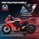 image 8 of HOMCOM Honda Licensed 6V Kids Electric Motorbike Ride On Car for 3-5 Years Red