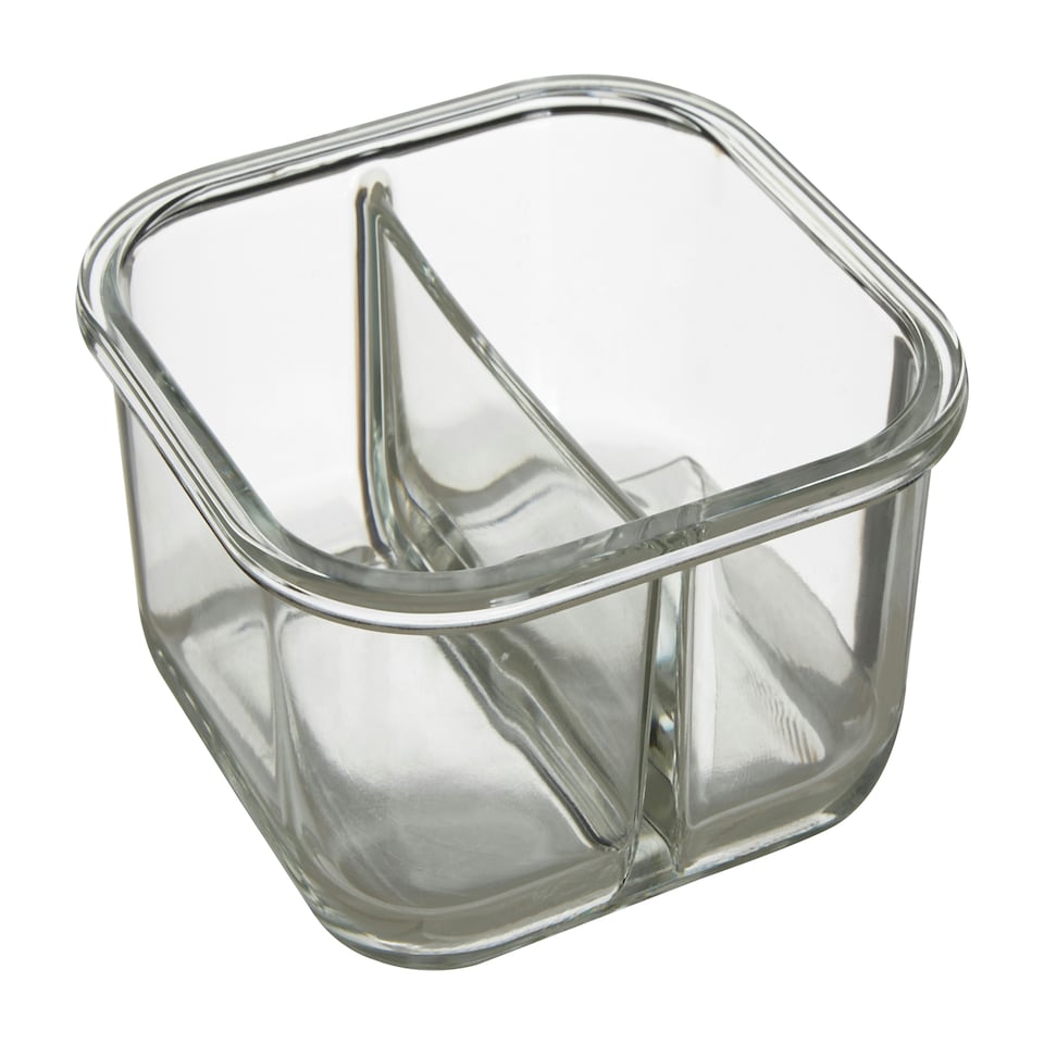 image 1 of Interiors by Premier 800ml Square Food Storage Container, BPA-Free PP White Lid Kitchen Food Storage Container, Food Containers