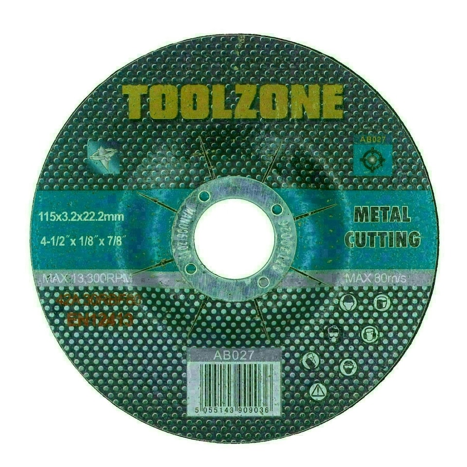 image 1 of Metal Cutting Grinding 115mm / 4-1/2in. Angle Grinder Discs For Steel 30 Pack