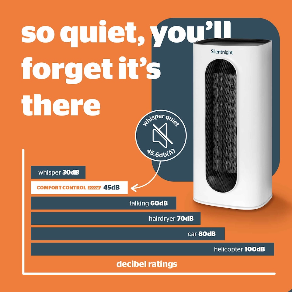 image 1 of Silentnight Comfort Control Ceramic Fan Heater