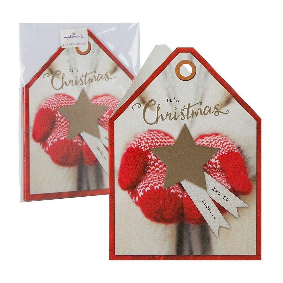 image 1 of Hallmark Christmas Charity Card Pack "Let It Snow" - 8 Cards