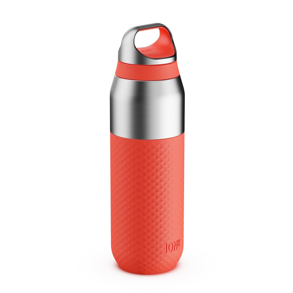 image 1 of ION8 ROAM Insulated Steel Water Bottle, Rubberised, 485ml / 16oz