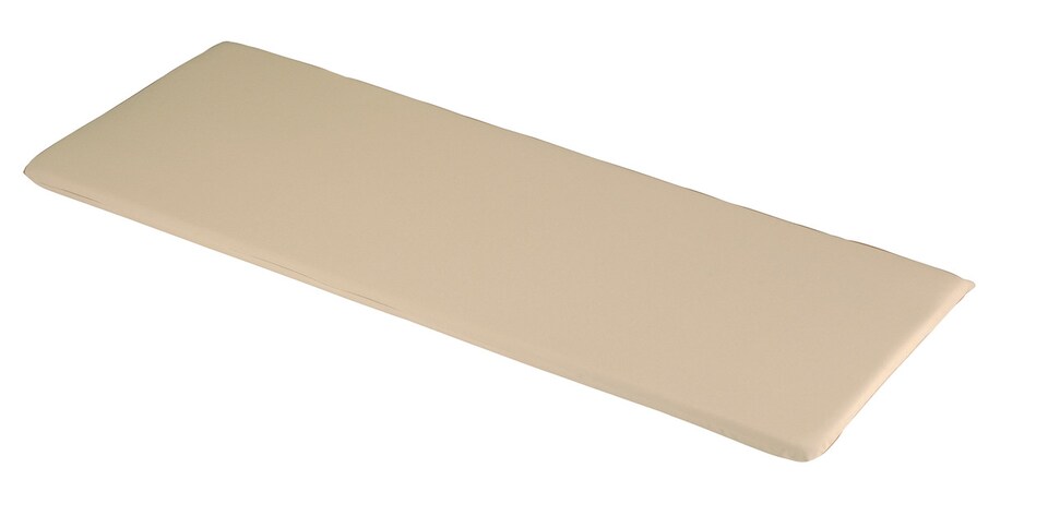 3 Seater Bench Outdoor Garden Furniture Cushion (Pack of 4) - L141 x W48 x H4 cm - Cream