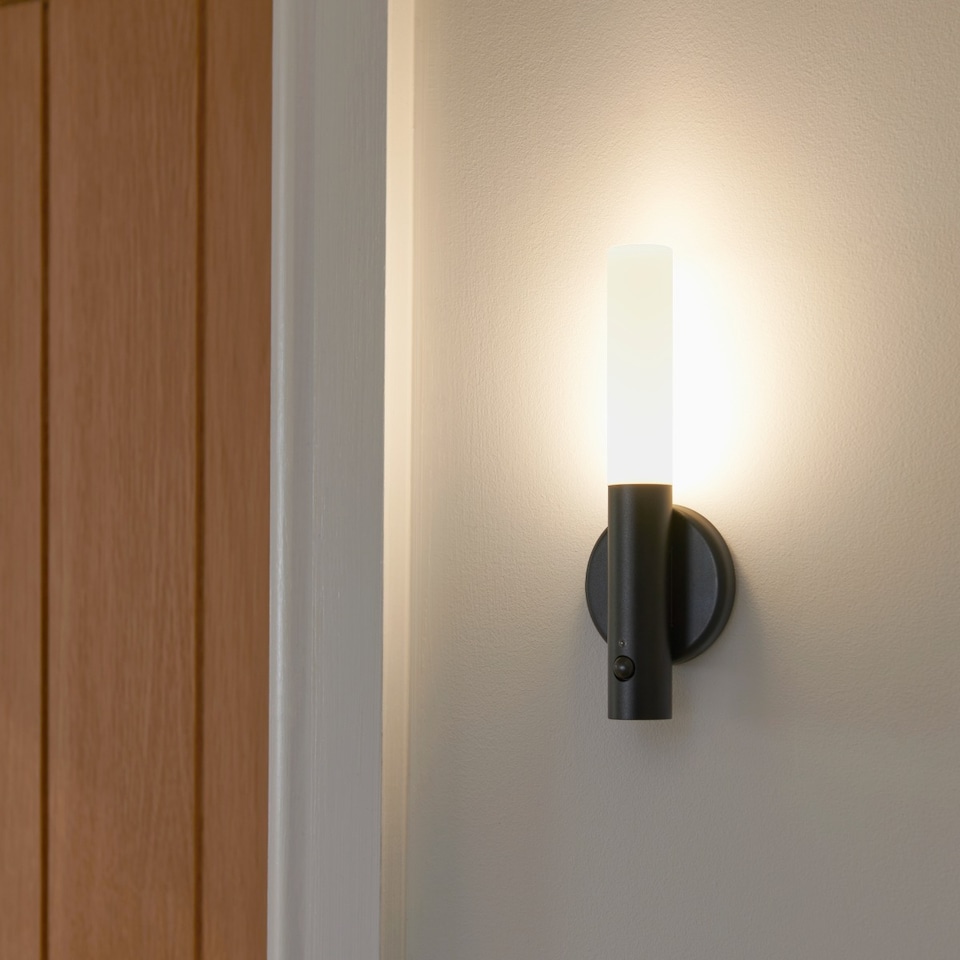 image 1 of Auraglow Rechargeable Motion Sensor Wall Light | Black