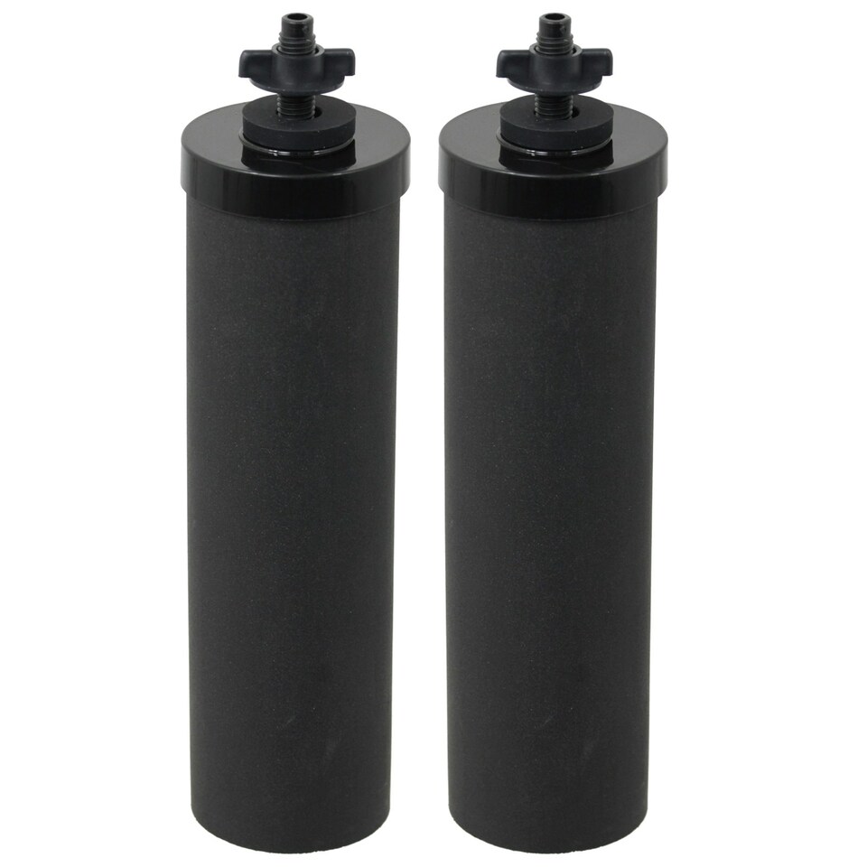 image 1 of SPARES2GO Water Filter Elements compatible with Berkey Purification System (2 x Cartridge Filters)
