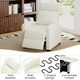 image 7 of COSTWAY Recliner Chair Single Sofa with Adjustable Backrest White White
