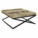 image 8 of Centre Table DKD Home Decor Black Natural Wood Metal 120 x 120 x 55 cm N/A