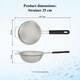 image 2 of Buckingham Stainless Steel Fine Mesh Sieve Strainer 25 cm Soft Touch Handle