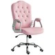image 1 of Vinsetto Home Office Chair with Adjustable Height Tilt Function Pink