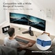 image 2 of VonHaus Adjustable Dual Monitor Mount for 13-32" Screens