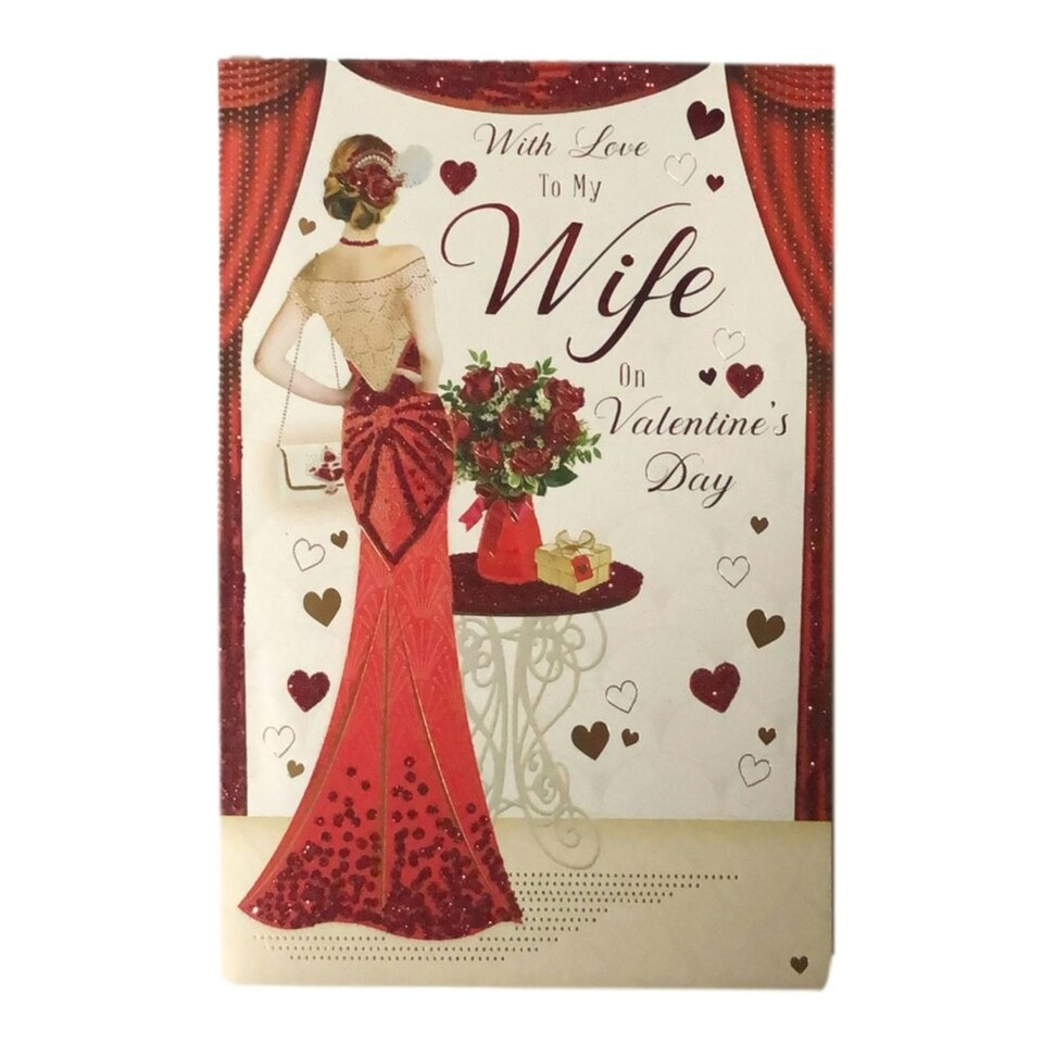 image 1 of With Love To My Wife Valentine's Day Card