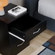 image 5 of Vida Designs Riano 3 Drawer Bedside Chest Cabinet Table Nightstand, Black