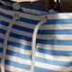 image 7 of Nicola Spring Large Striped Canvas Tote Beach Bag - 55cm x 36cm - Deep Ocean | Blue | Deep Ocean