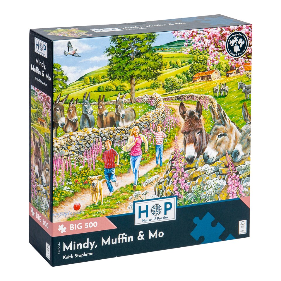 image 1 of Mindy; Muffin & Mo BIG 500 Piece Jigsaw Puzzle