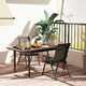 image 8 of Outsunny Folding Garden Dining Chairs Set of 2/4 with Mesh Seat Black | 2 pcs