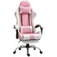 image 1 of Vinsetto Ergonomic Gaming Chair, PU Leather Reclining Computer Chair with Footrest and Lumbar Support, Headrest and Adjustable Height for Adults, Pink