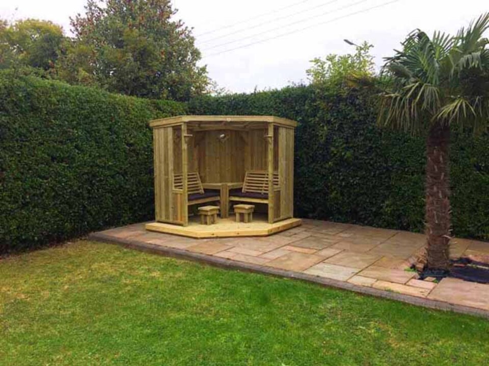 image 1 of Four Seasons Garden Room - Timber - L150 x W290 x H205 cm - Garden Furniture - Fully Assembled | Brown