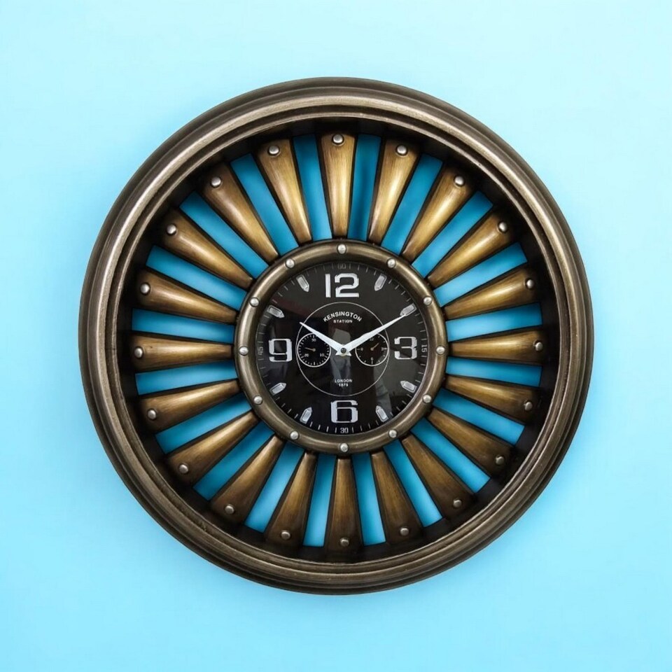 image 1 of Round Wall Clock - L9 x W63 x H63 cm