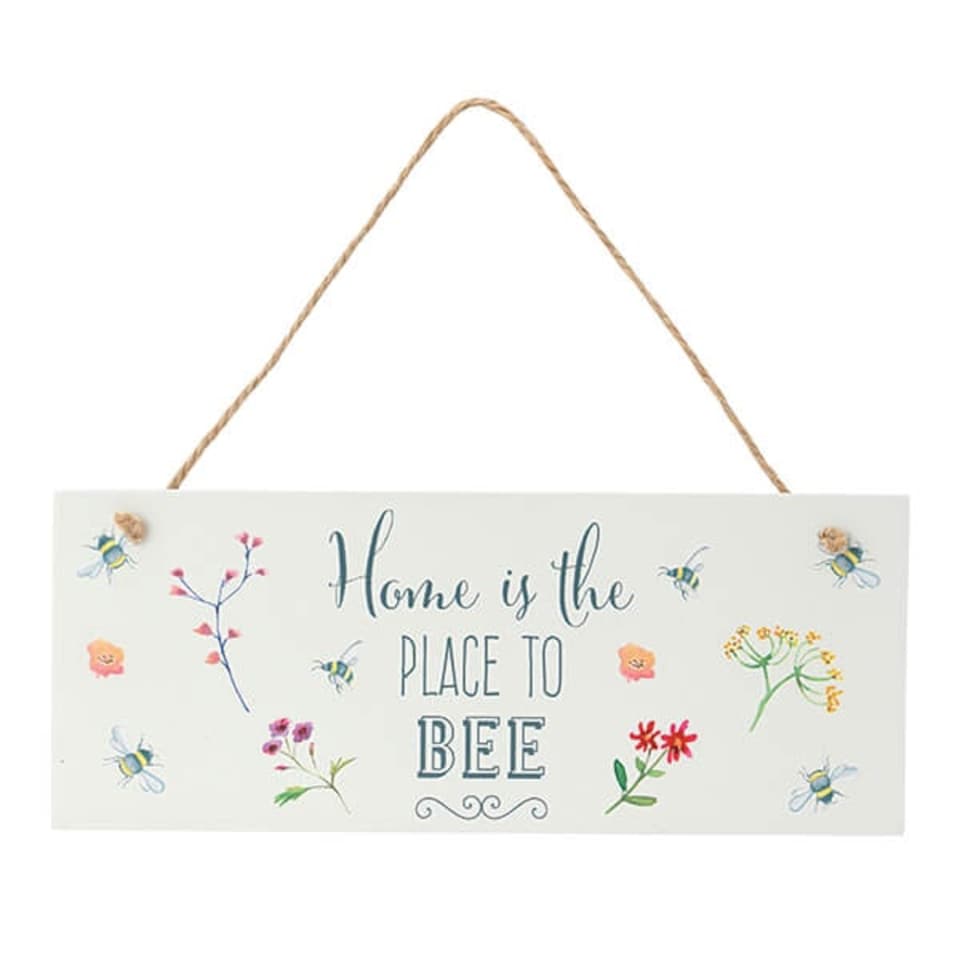 image 1 of English Tableware Company Bee Happy Home Wall Plaque