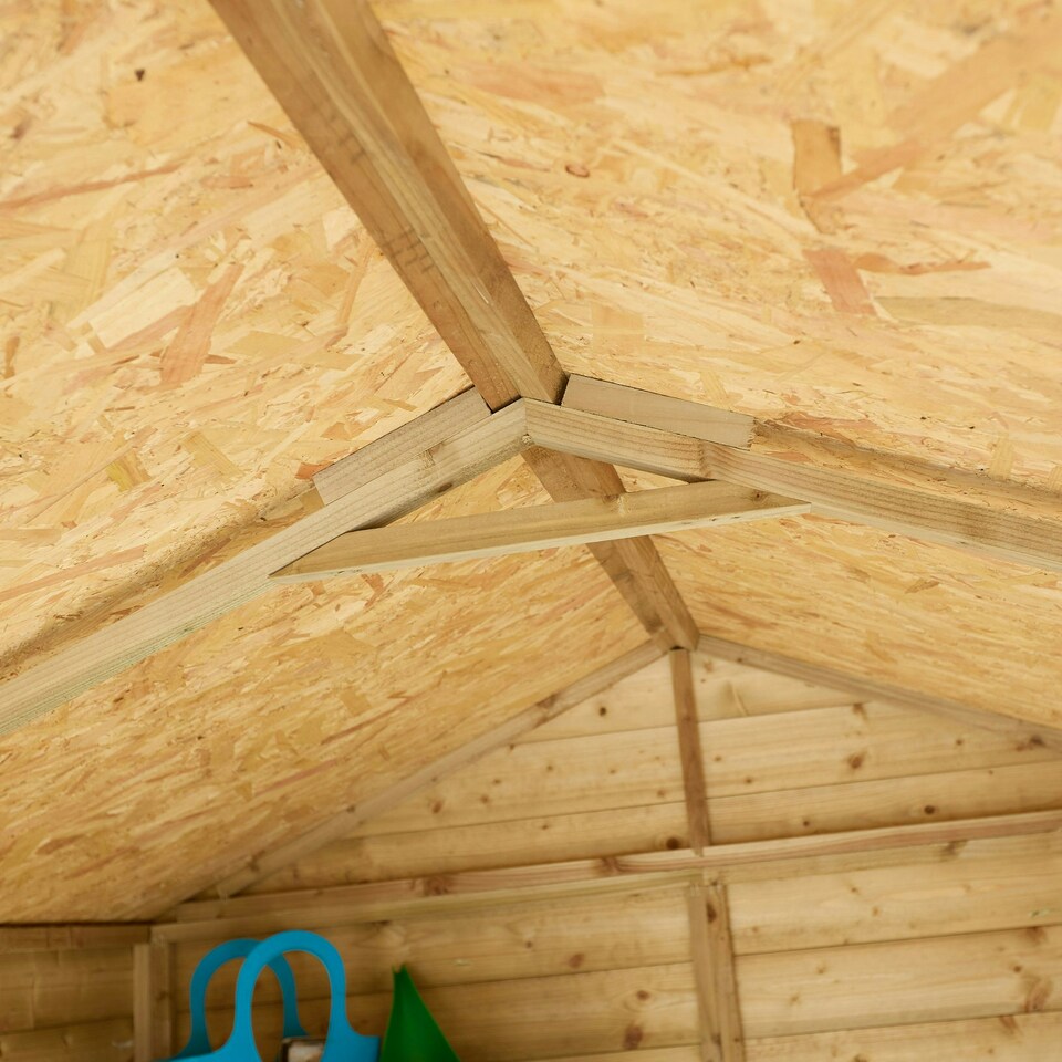 image 1 of Rowlinson Shiplap Apex Shed Single Door 8x6