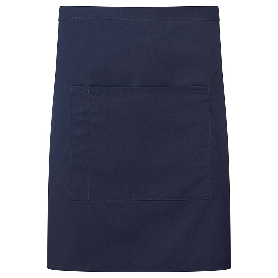 image 1 of Premier Colours Front Pocket Waist Apron - Navy - One Size Blue