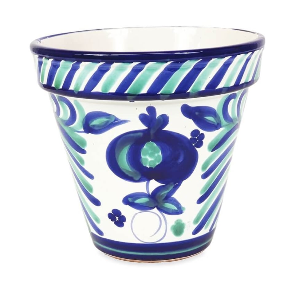 image 1 of Verano Spanish Ceramics Granada Set of 3 Plant Pots - 16-29cm White | White