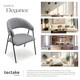 image 7 of Dining Chair Bedano - woven fabric, padded, 150 kg load capacity - Set of 4 Grey