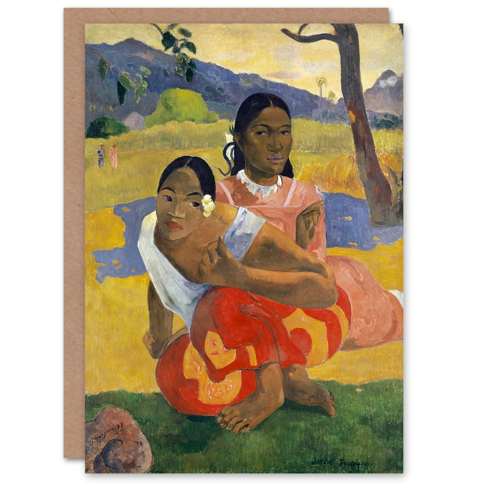 image 1 of Paul Gauguin Art Card When Will You Marry Oil Painting