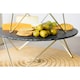 image 8 of Artesà 2-Tier Slate Serving Stand with Metal Legs