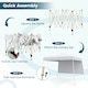 image 7 of COSTWAY 3m x 3m Pop up Canopy Tent Garden Gazebo White