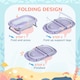 image 3 of ZONEKIZ Foldable Baby Bathtub w/ Non-Slip Support Legs, Cushion Pad - Purple